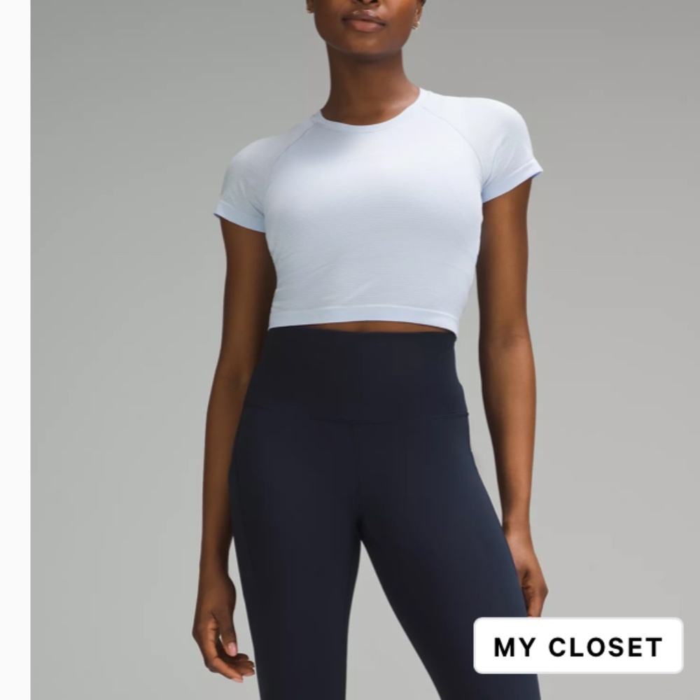 Lululemon Swiftly 2.0 Cropped Short Sleeve (Windmill)